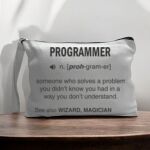 Canvas Pouch with Handle and Zipper Thumbnail