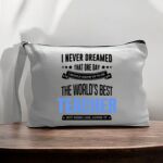 Canvas Pouch with Handle and Zipper Thumbnail