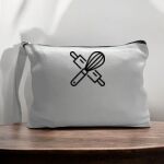 Canvas Pouch with Handle and Zipper Thumbnail
