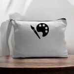 Canvas Pouch with Handle and Zipper Thumbnail