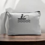 Canvas Pouch with Handle and Zipper Thumbnail