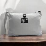 Canvas Pouch with Handle and Zipper Thumbnail