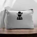 Canvas Pouch with Handle and Zipper Thumbnail