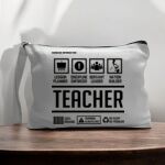 Canvas Pouch with Handle and Zipper Thumbnail