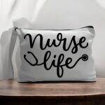 Canvas Pouch with Handle and Zipper Thumbnail