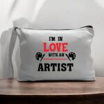 Canvas Pouch with Handle and Zipper Thumbnail