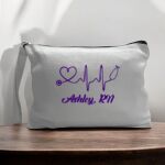 Canvas Pouch with Handle and Zipper Thumbnail