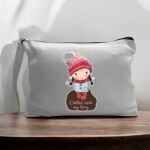 Canvas Pouch with Handle and Zipper Thumbnail