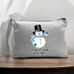 Canvas Pouch with Handle and Zipper Thumbnail