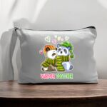 Canvas Pouch with Handle and Zipper Thumbnail