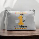 Canvas Pouch with Handle and Zipper Thumbnail