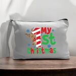 Canvas Pouch with Handle and Zipper Thumbnail