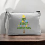 Canvas Pouch with Handle and Zipper Thumbnail