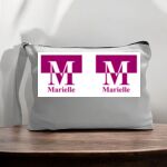 Canvas Pouch with Handle and Zipper Thumbnail