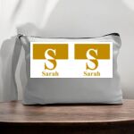 Canvas Pouch with Handle and Zipper Thumbnail