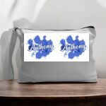 Canvas Pouch with Handle and Zipper Thumbnail