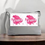 Canvas Pouch with Handle and Zipper Thumbnail