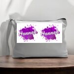 Canvas Pouch with Handle and Zipper Thumbnail
