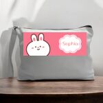 Canvas Pouch with Handle and Zipper Thumbnail