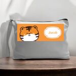Canvas Pouch with Handle and Zipper Thumbnail