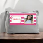 Canvas Pouch with Handle and Zipper Thumbnail