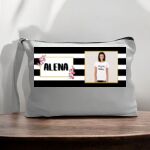 Canvas Pouch with Handle and Zipper Thumbnail