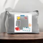 Canvas Pouch with Handle and Zipper Thumbnail