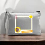 Canvas Pouch with Handle and Zipper Thumbnail
