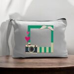 Canvas Pouch with Handle and Zipper Thumbnail