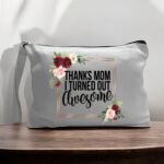 Canvas Pouch with Handle and Zipper Thumbnail