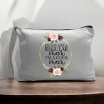 Canvas Pouch with Handle and Zipper Thumbnail