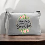 Canvas Pouch with Handle and Zipper Thumbnail