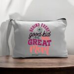 Canvas Pouch with Handle and Zipper Thumbnail