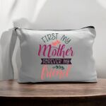 Canvas Pouch with Handle and Zipper Thumbnail