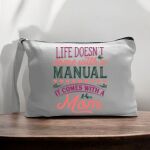 Canvas Pouch with Handle and Zipper Thumbnail