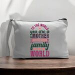 Canvas Pouch with Handle and Zipper Thumbnail