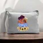 Canvas Pouch with Handle and Zipper Thumbnail