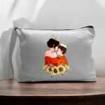 Canvas Pouch with Handle and Zipper Thumbnail