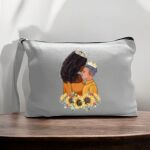 Canvas Pouch with Handle and Zipper Thumbnail