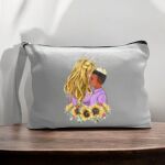 Canvas Pouch with Handle and Zipper Thumbnail