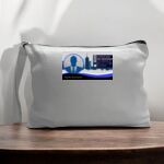 Canvas Pouch with Handle and Zipper Thumbnail