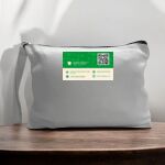 Canvas Pouch with Handle and Zipper Thumbnail