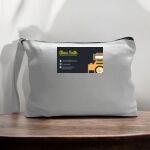 Canvas Pouch with Handle and Zipper Thumbnail