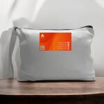 Canvas Pouch with Handle and Zipper Thumbnail