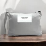 Canvas Pouch with Handle and Zipper Thumbnail