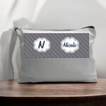 Canvas Pouch with Handle and Zipper Thumbnail