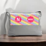 Canvas Pouch with Handle and Zipper Thumbnail