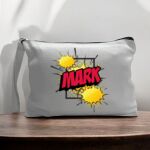Canvas Pouch with Handle and Zipper Thumbnail