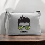 Canvas Pouch with Handle and Zipper Thumbnail