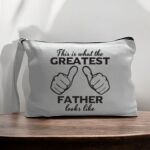Canvas Pouch with Handle and Zipper Thumbnail